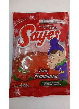 GELATINA SAYES FRAMBUESA 170GR