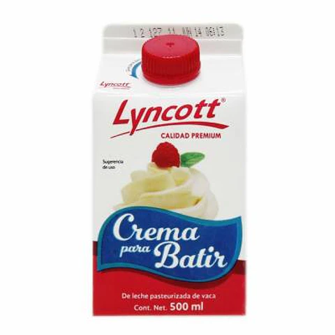  Crema para batir Lyncott 500 ml