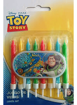 Velas y placa Decoracióno Toy Story