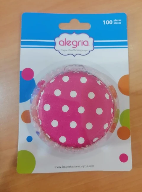  Capacillo Std Polka Dot fucsa 100 Pieza
