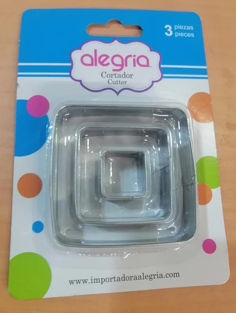  Cortador galleta cuadrado varios  4-235