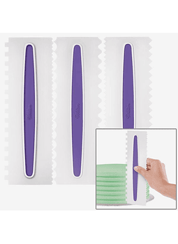  Juego peines para decorar 9x3 morado Wilton 417-1154