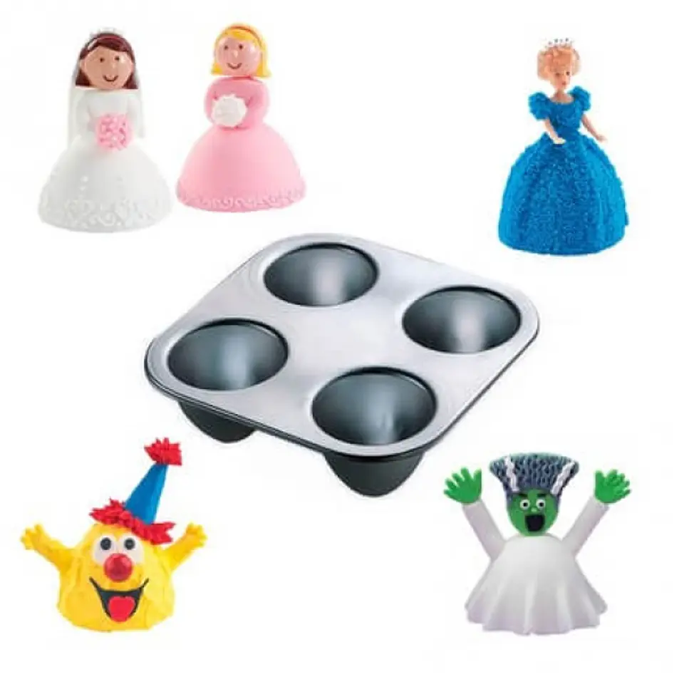  Molde falda barbie c/4 Wilton 2105-3020 1