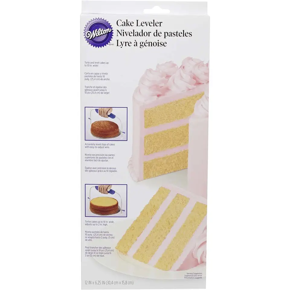  Nivelador de pastel 10  Blanco/morado  415-0165 1