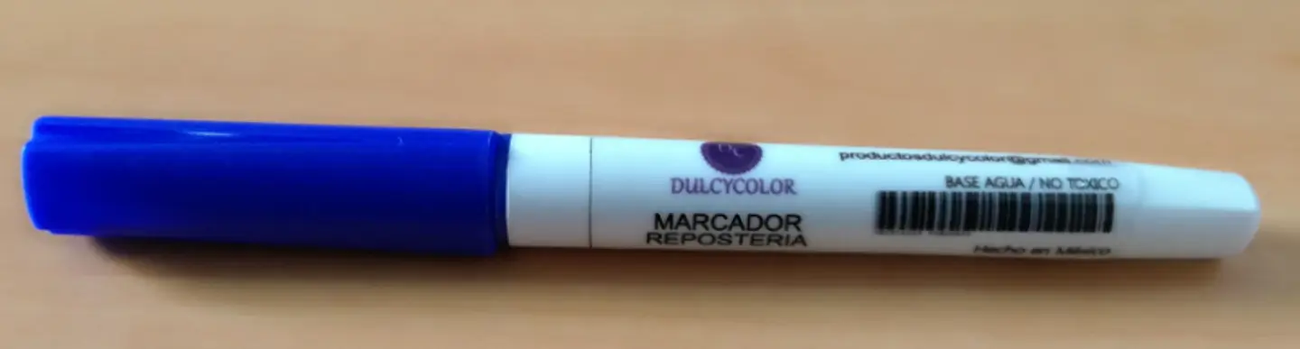  Marcador comestible 1 punta Dulcycolor azul rey 2