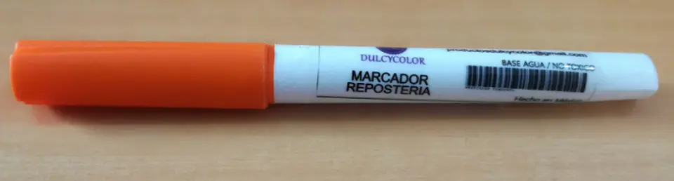  Marcador comestible 1 punta Dulcycolor naranja 2