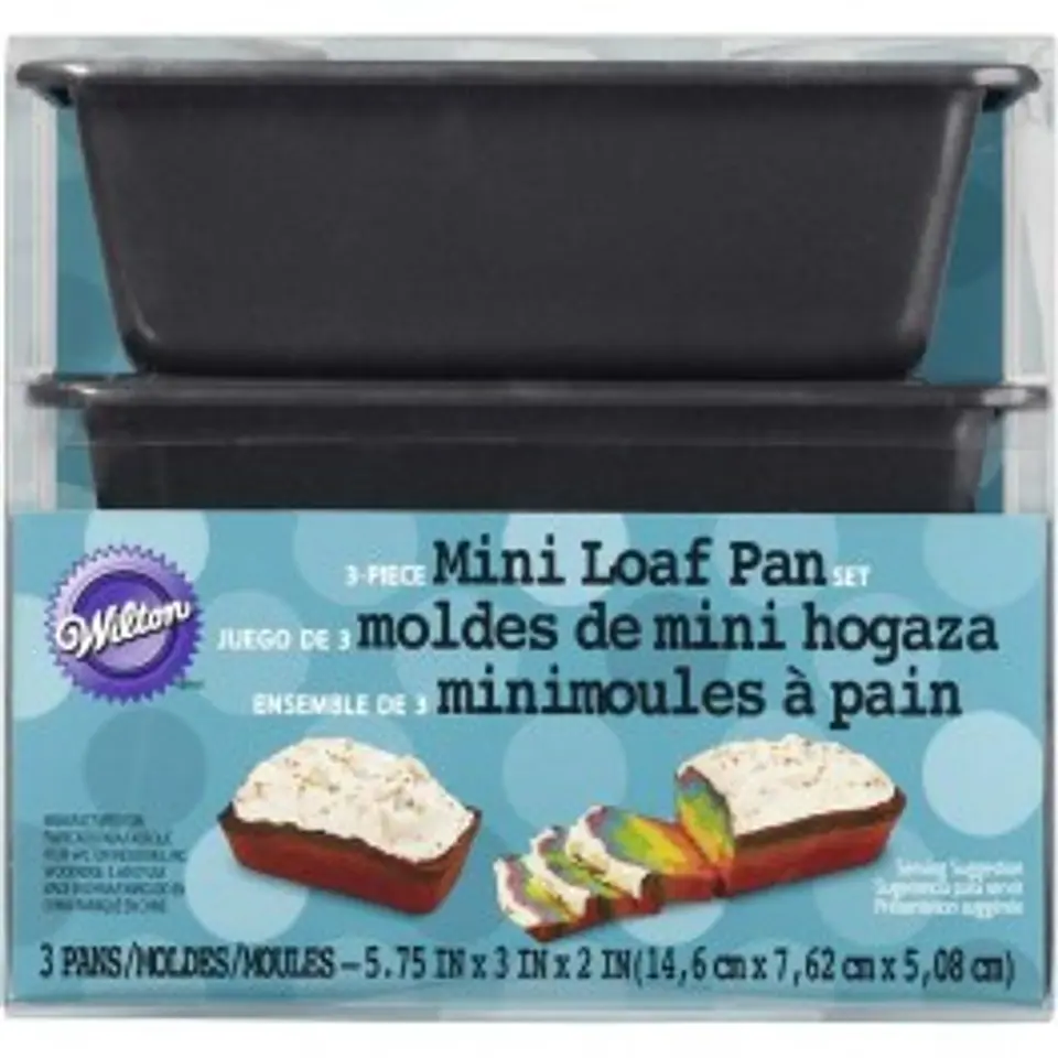  Juego molde panque c/3 5 3/4 X 3 X 2 ANT  2105-1425 1