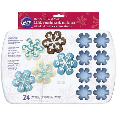  Molde copo de nieve azul 24 cav silicon 2105-8327