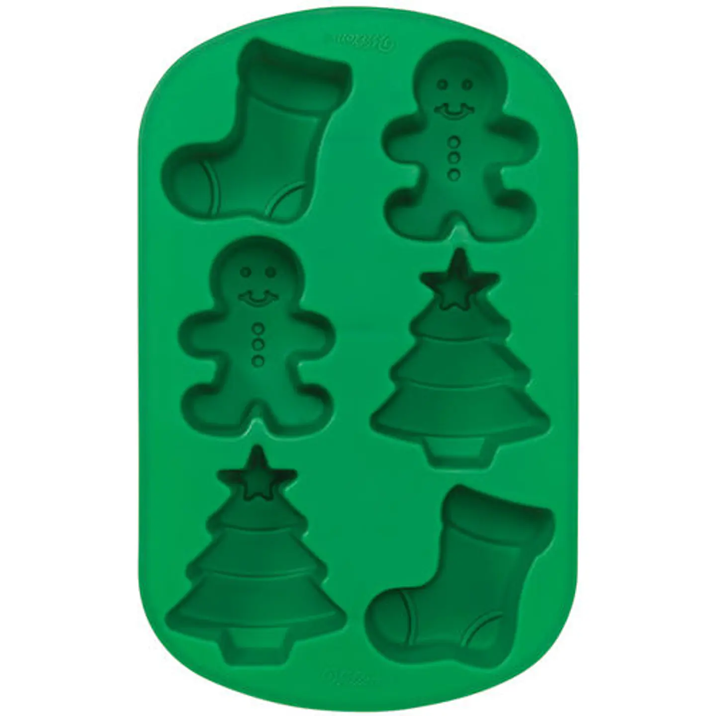  Molde ni?o jengibre calcetin arbol 6 cav silicon M2105-?489 1