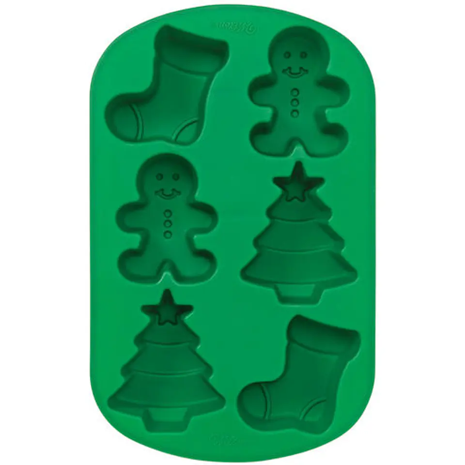  Molde ni?o jengibre calcetin arbol 6 cav silicon M2105-?489 1