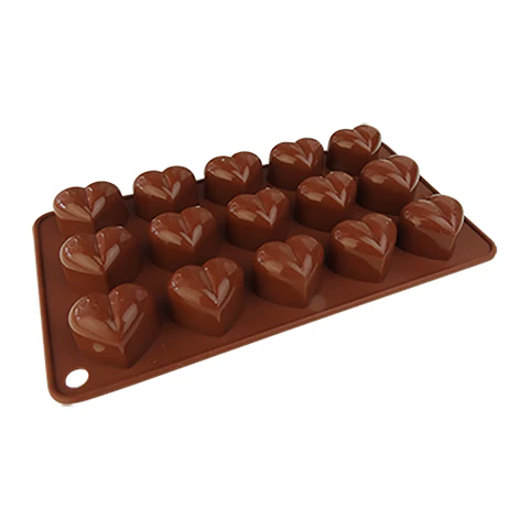  Molde de silicon p/chocolate corazon  5-5314