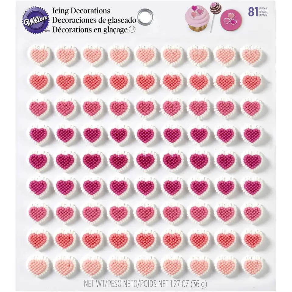  Pastillaje corazon mini c/81 Wilton  710-0233 1