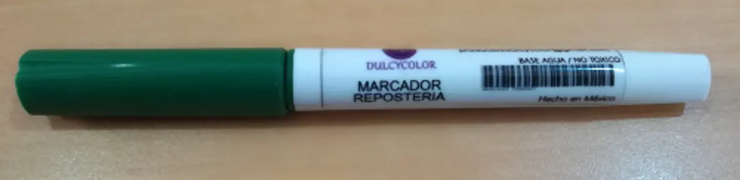  Marcador comestible 1 punta Dulcycolor verde hoja 1