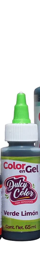  Color vegetal Dulcycolor verde limon 65 ml - Miniatura 1