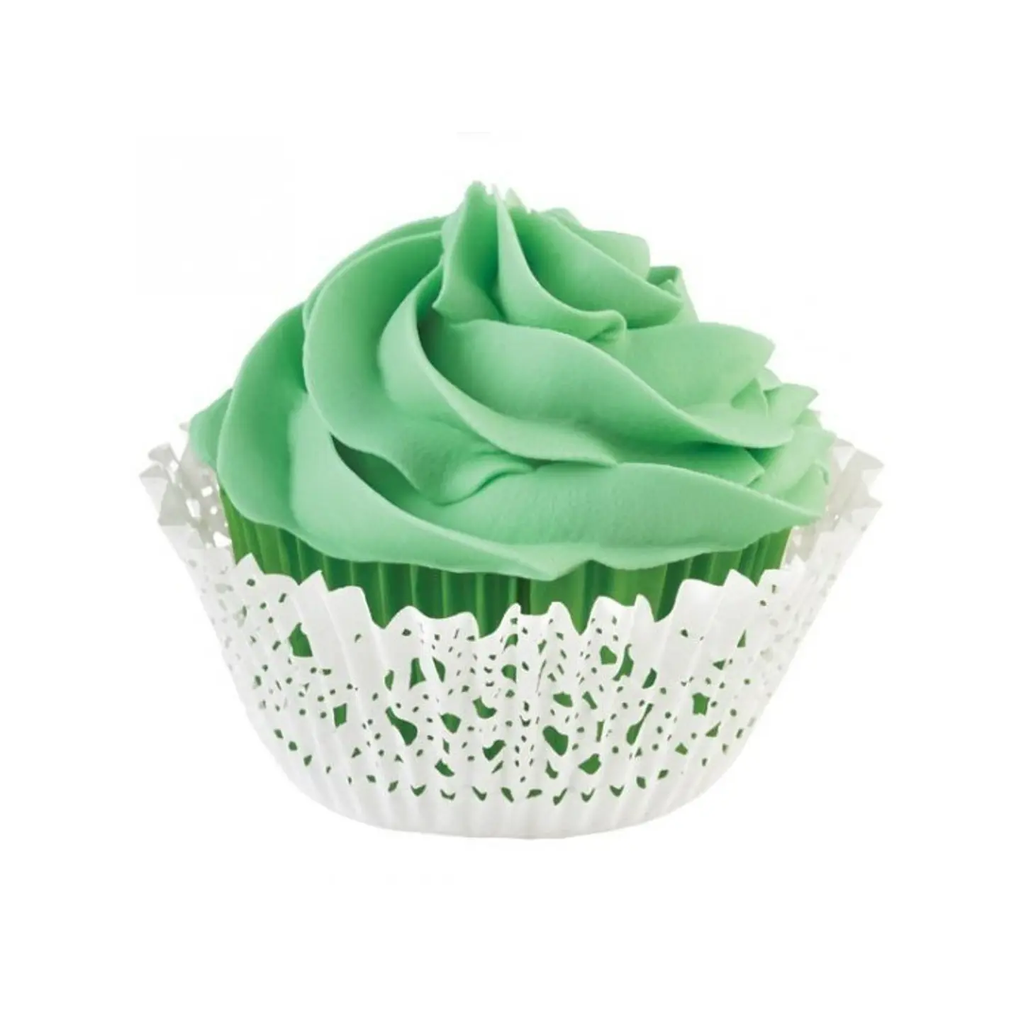  Capacillo verde/blanco encaje 1