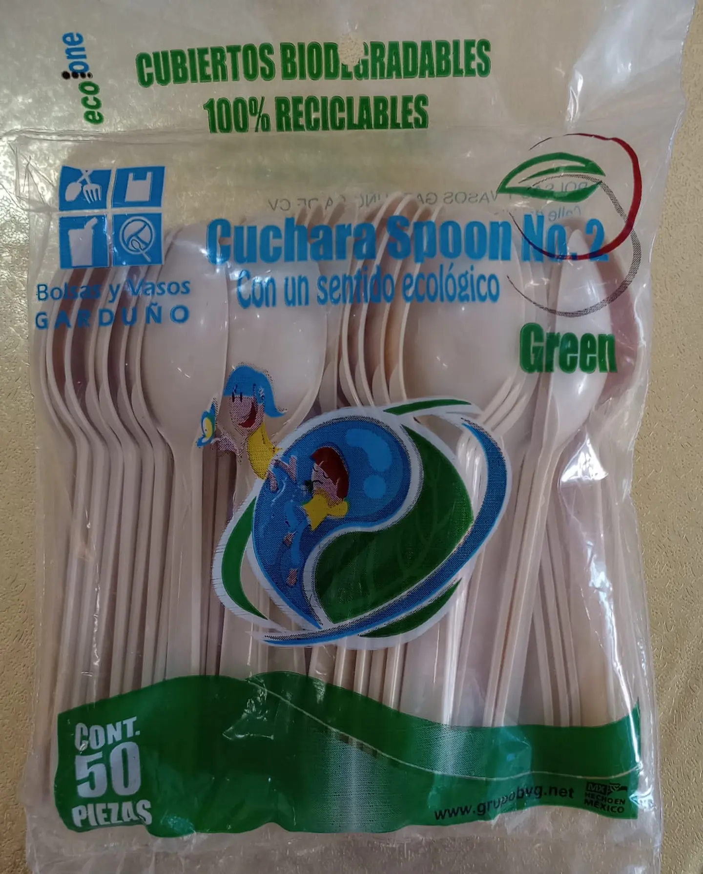 Cuchara pastelera eco one bio gardu?o paq c/50Pieza 1