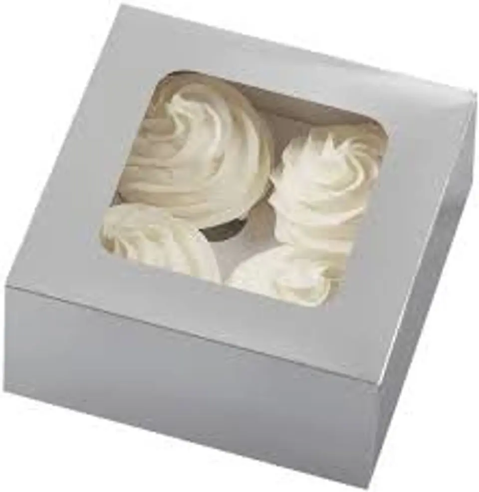  Caja cupcake 4 muffin plata pieza 2