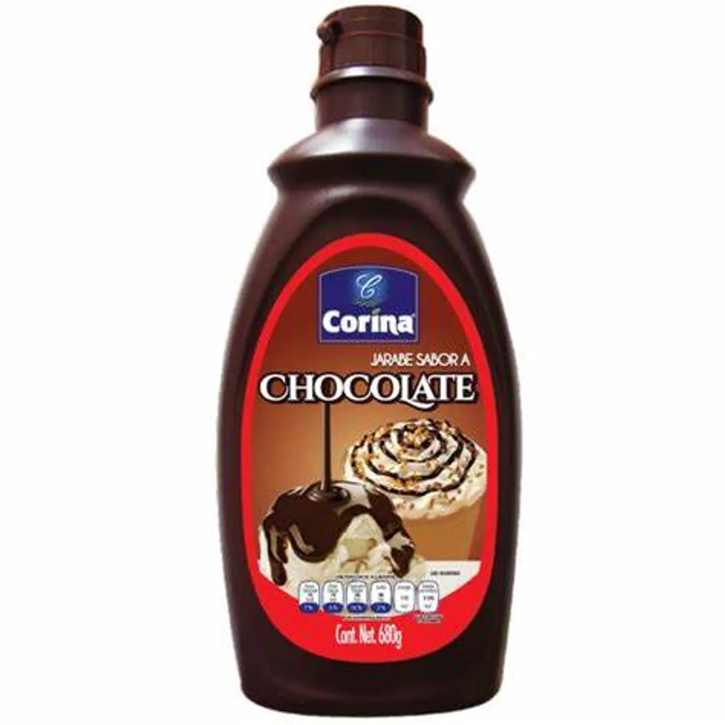  Jarabe sabor chocolate Corina 680g 1