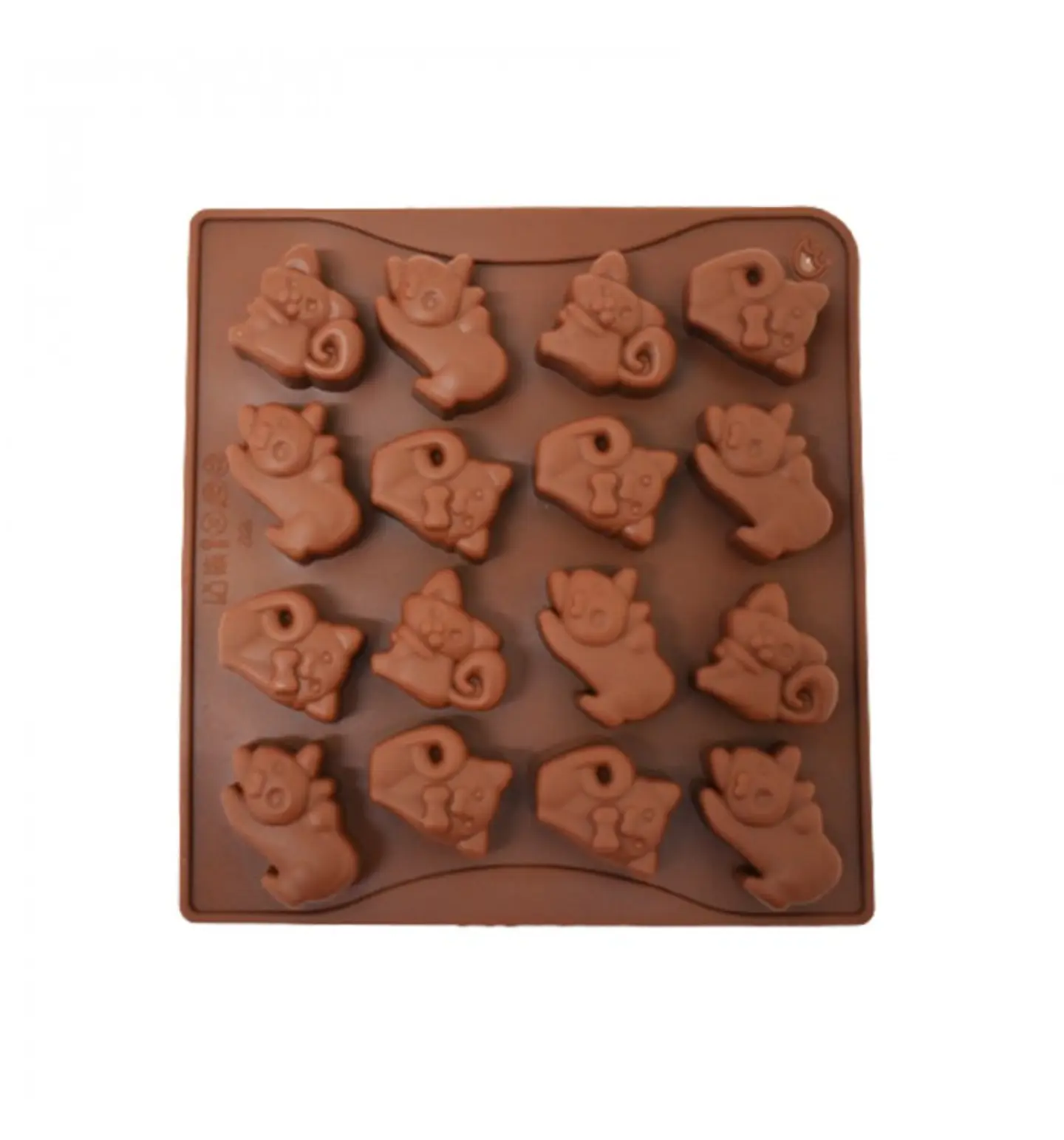  M Sili choco gatos 16cav 18x17cm SIL001225 1