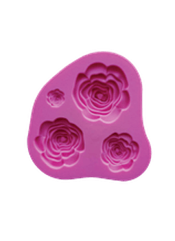 Molde Silicon Rosas por tamaños MSC698