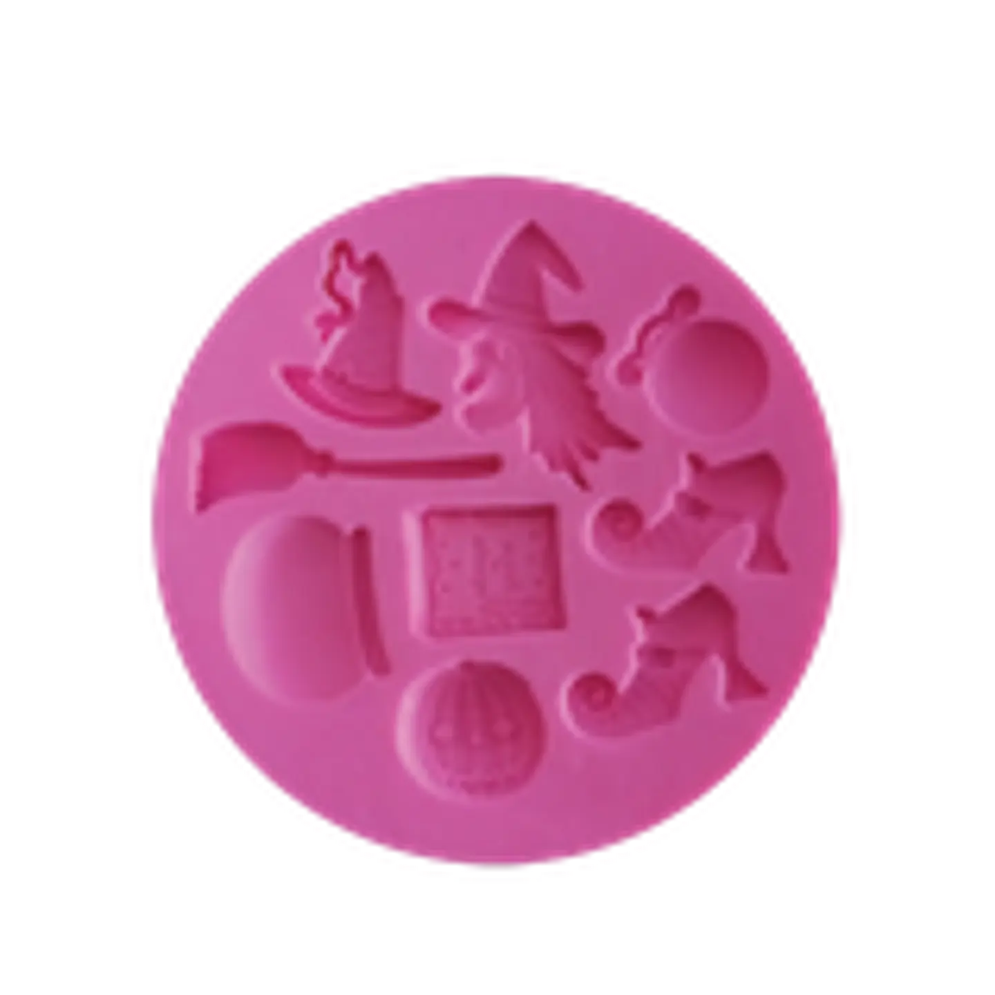  Molde Silicon Halloween bruja y libro MSC686 1
