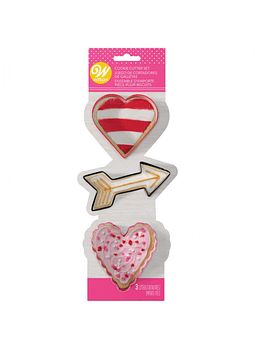 Set cortador corazones y flecha 2308-3341   