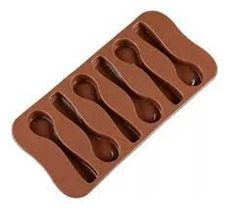  Molde De Silicon Para Chocolate En Forma De Cucharas DTEM25 2