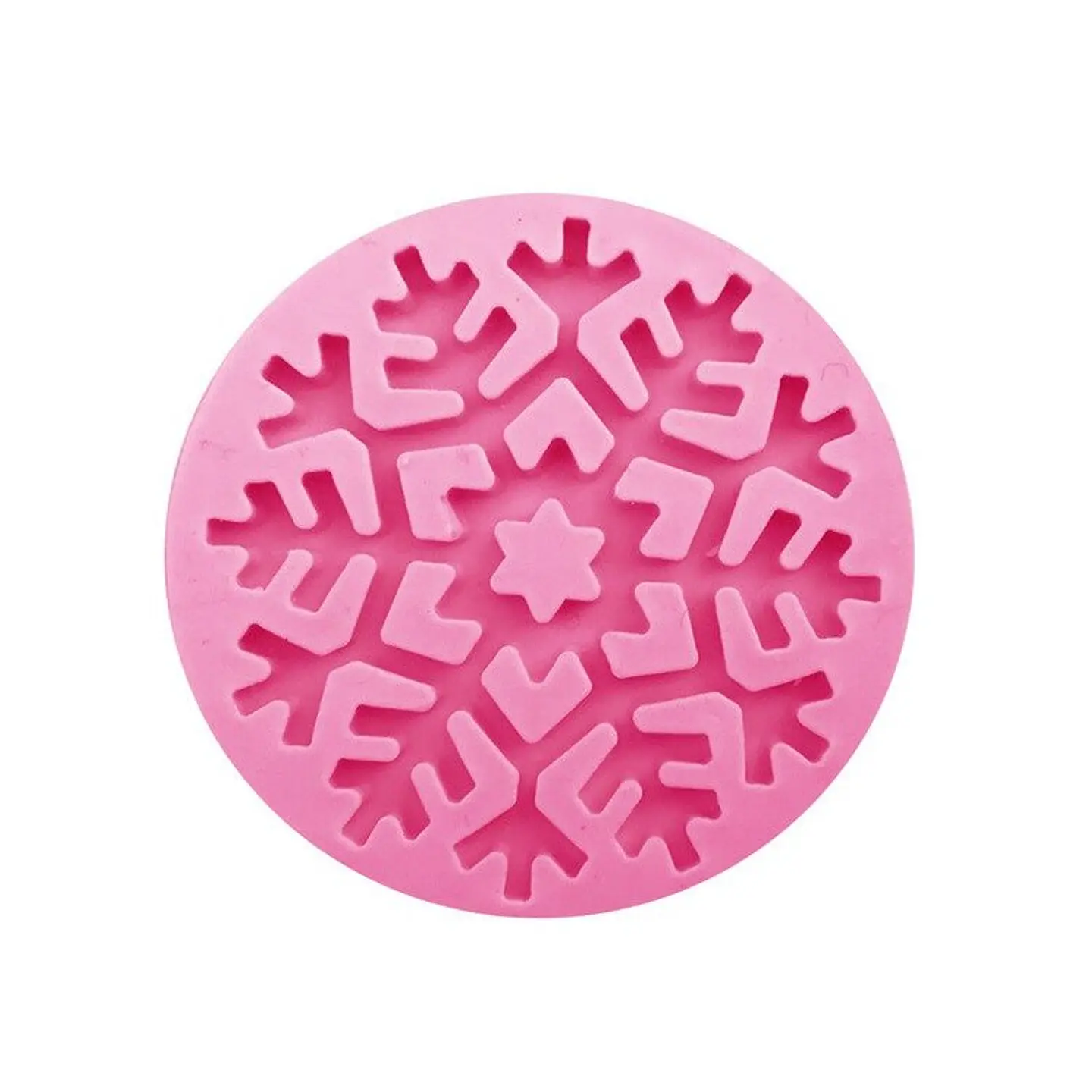  Molde silicon copo de nieve 2