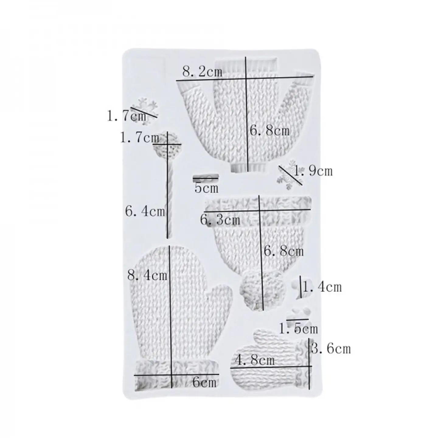  Molde silicon guante gorro y sueter  TC-122139 2