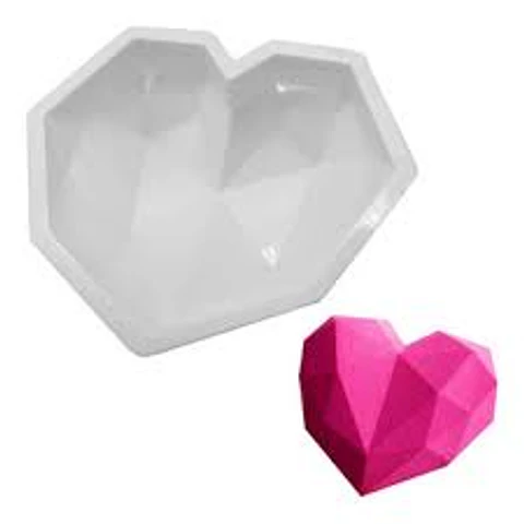  Molde de silicon corazon grande DTEM412