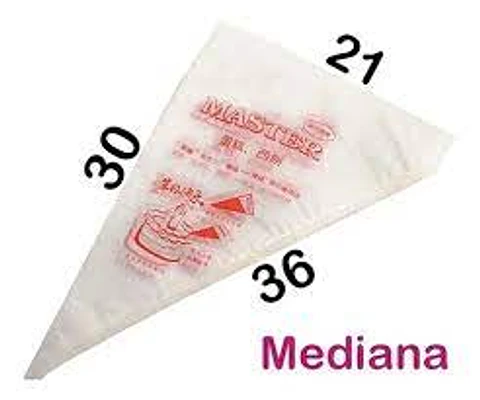  Manga mediana polipapel 100 Piezas dtem151