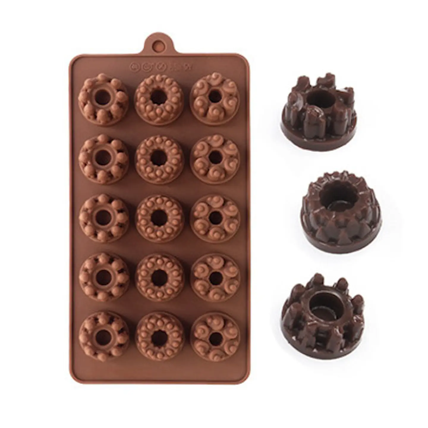  Molde silicon brown/roscas 5-5263 1