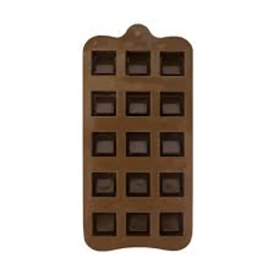  Molde de silicon cuadros de chocolate 1