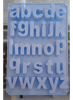 Molde silicón abecedario minúsculas DTEM381