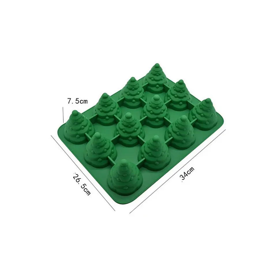  Molde silicon pino c/12cav 2504-1189 2