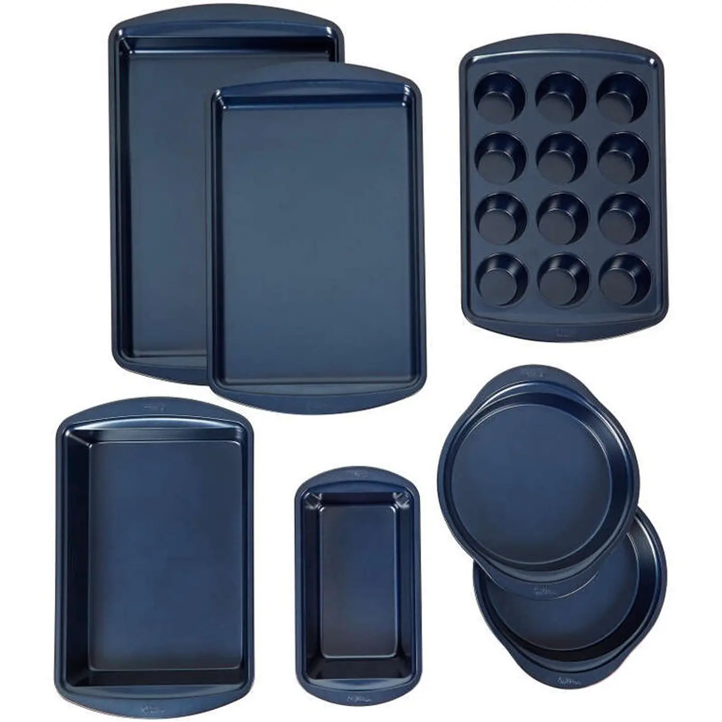  SET MOLDES ANTIADHERENTES AZUL 7 PIEZAS 5