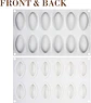  M Sili White Mrcro Oval 2.6x2x1 cm 35 cav  TOL00000770 - Miniatura 2