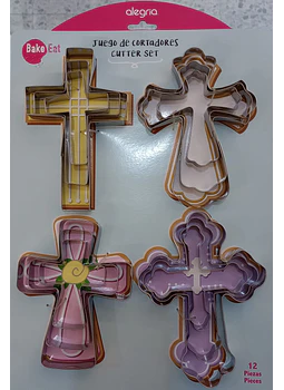  Jgo cortadores ainox cruces 12Pieza CTR000625