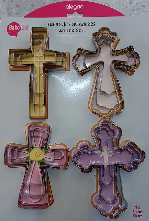  Jgo cortadores ainox cruces 12Pieza CTR000625
