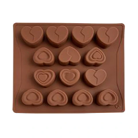  Molde Silicon p/choco corazones 14 cav SIL001042