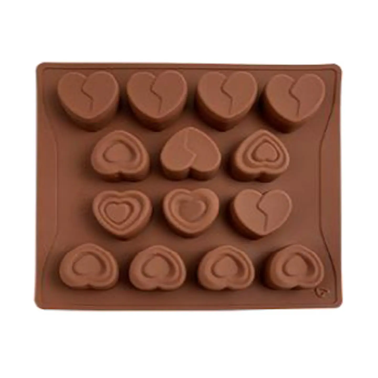  Molde Silicon p/choco corazones 14 cav SIL001042 1