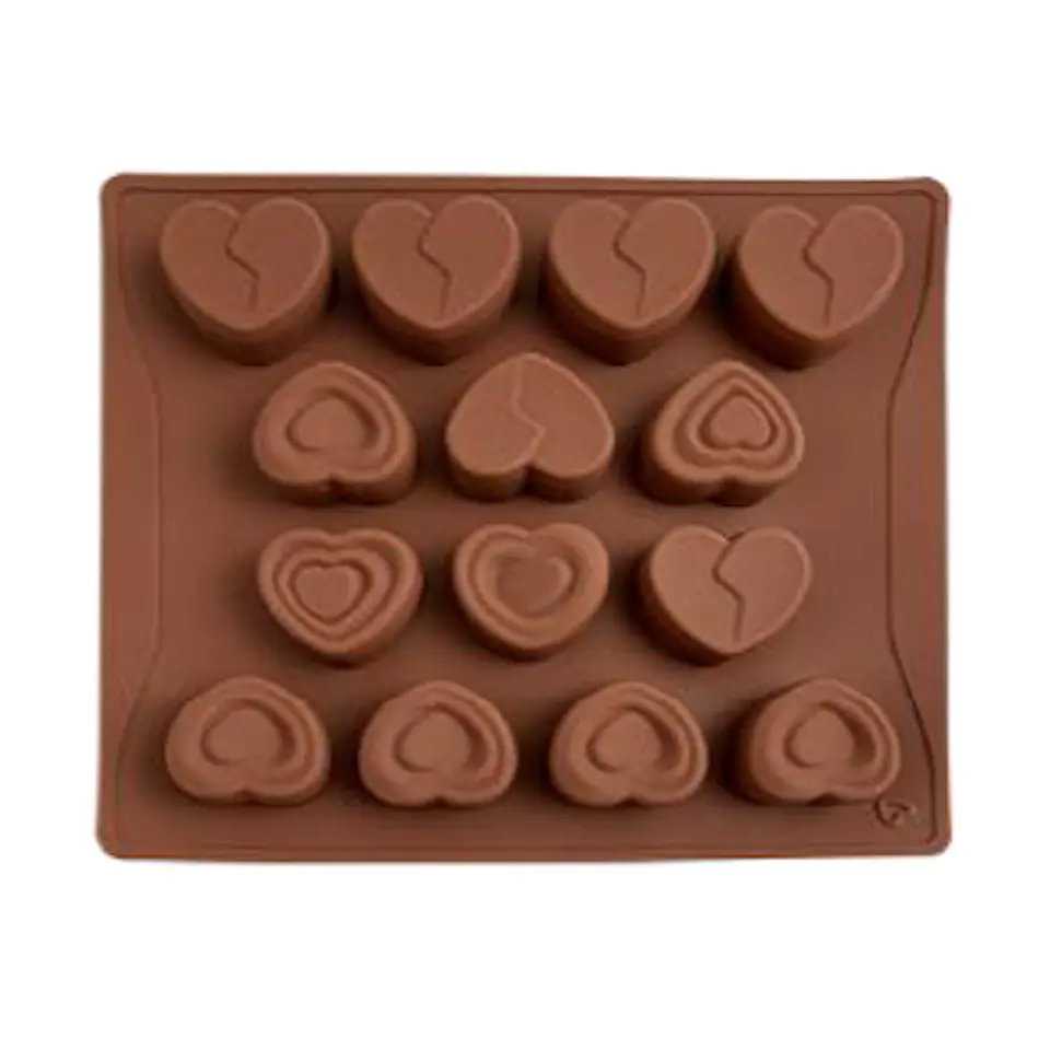  Molde Silicon p/choco corazones 14 cav SIL001042 1