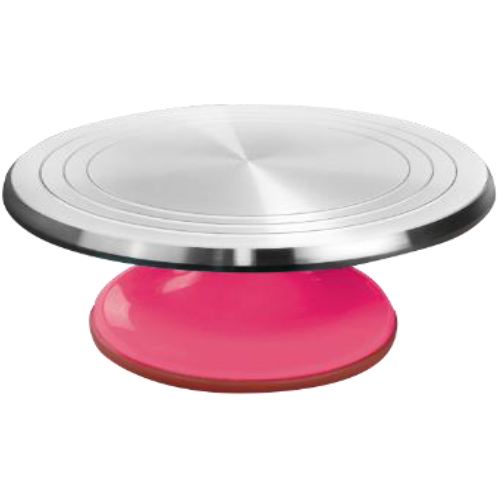 Base giratoria metal base rosa 31cm 4-2896