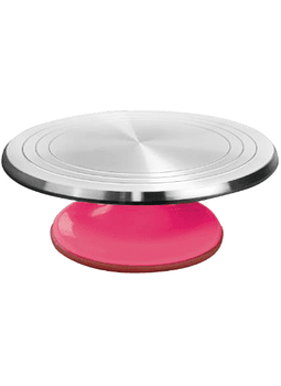 Base giratoria metal base rosa 31cm 4-2896   