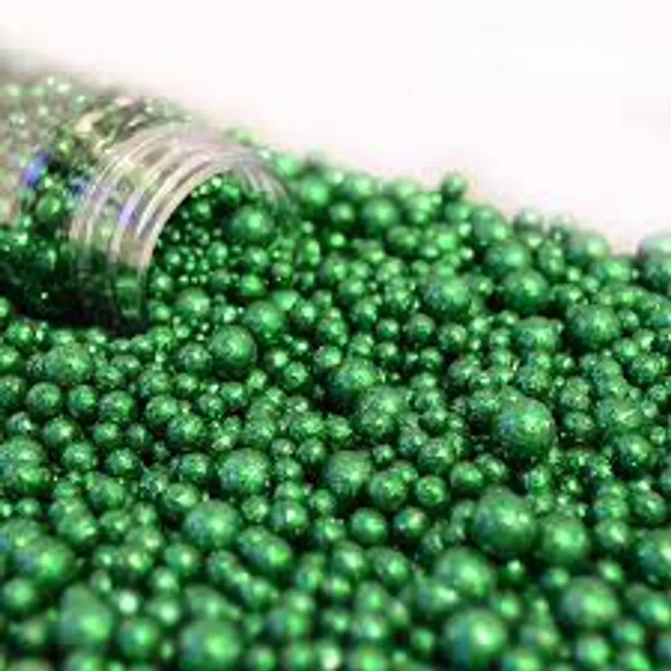  Perla diamantada blanca verde holograma bote 100gr 1