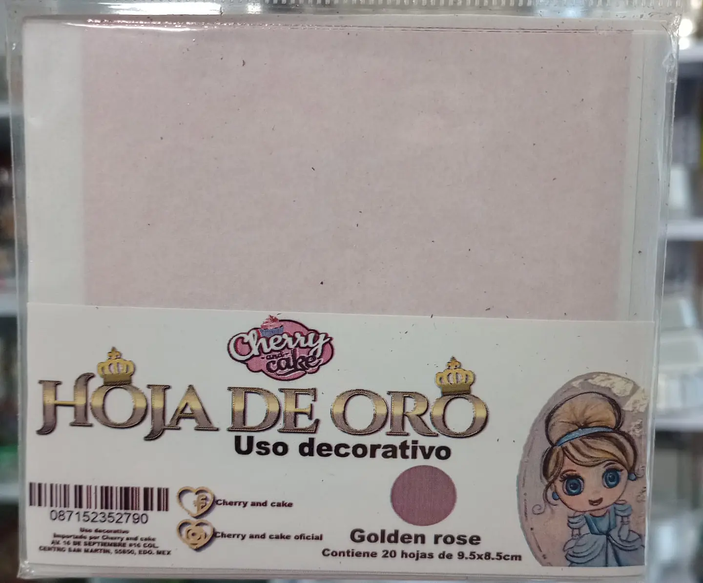   Golden RED paper- hoja de oro 2gr 1