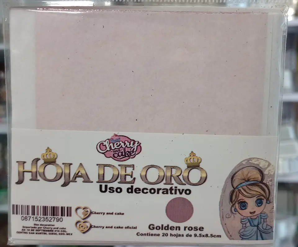   Golden RED paper- hoja de oro 2gr 1