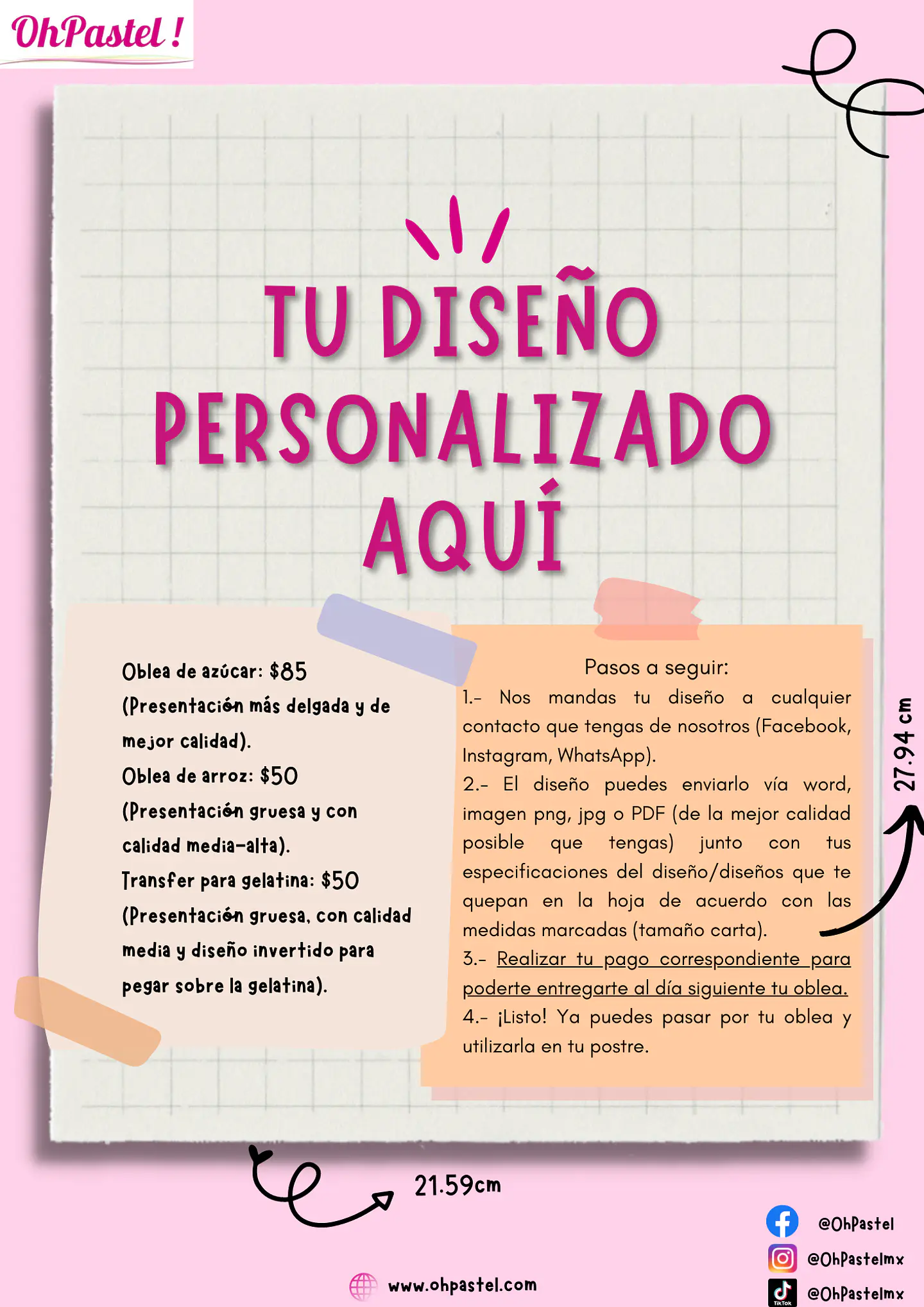  Oblea transfer comestible gelatina pedido 1