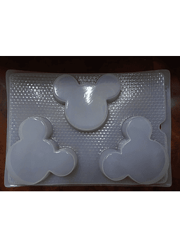 Molde para gelatina chico Mickey 3cav