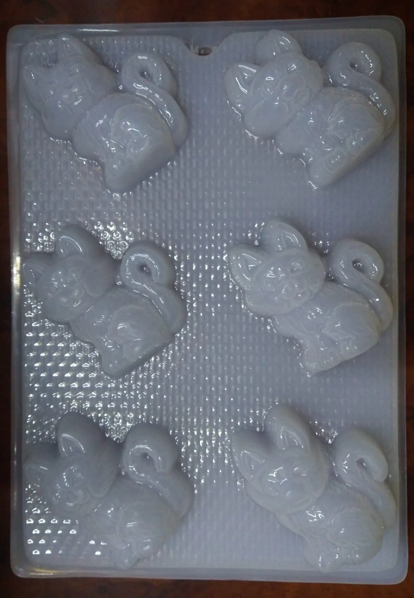  Molde para gelatina chico gato 6cav. 1